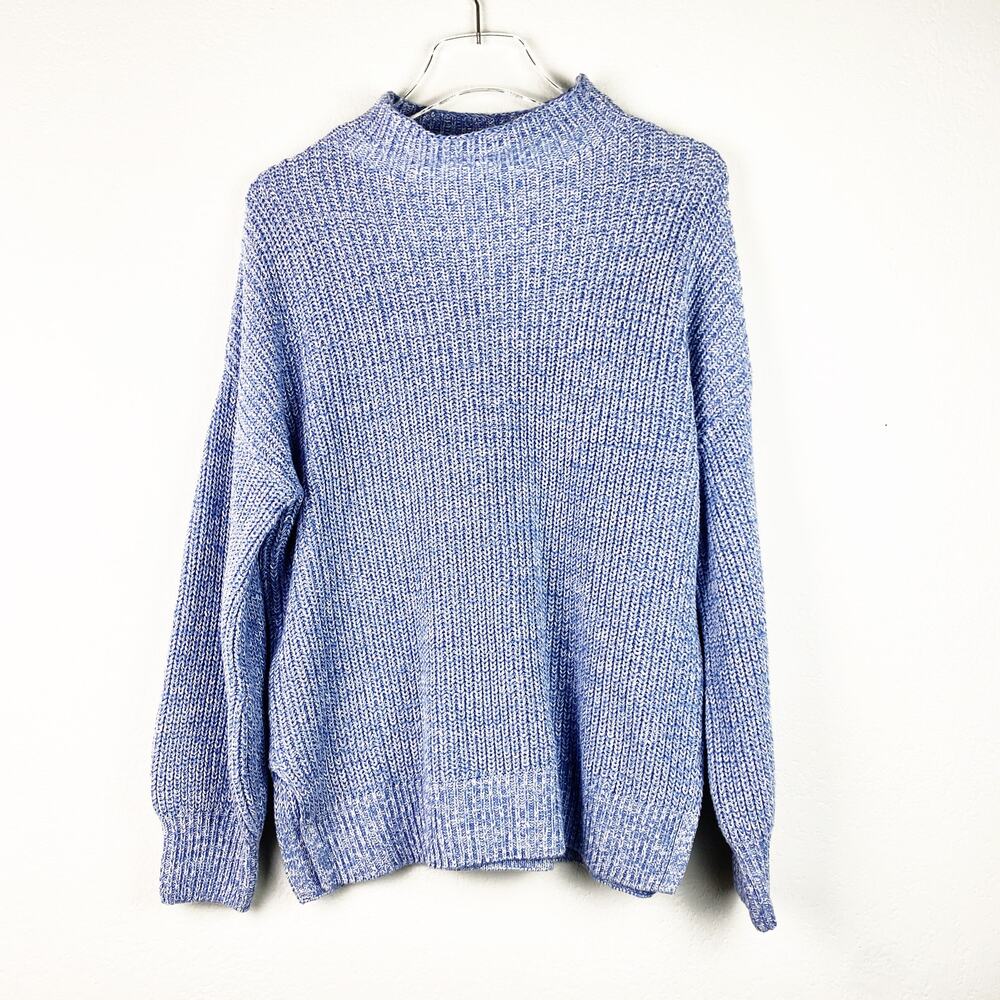 cupcakes & cashmere Mock Neck Marled Knit Sweater Medium NWT